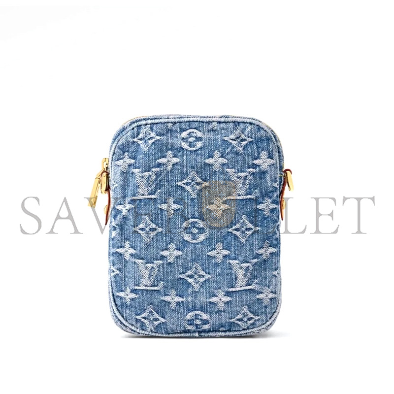 l0*is V*t0n denim pochette fairfax shoulder bag m82948 (18*14*2.7cm)